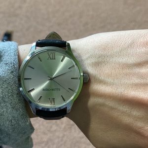 SOLD - Berg + Betts, Women’s Mindful Watch - Silver and Black.